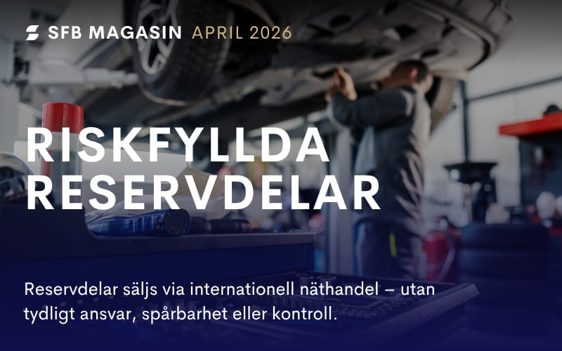 Riskfyllda reservdelar på nätet