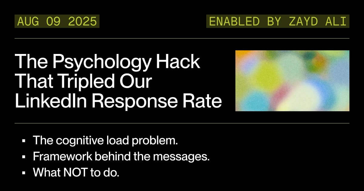 The Psychology Hack That Tripled Our LinkedIn Response Rate