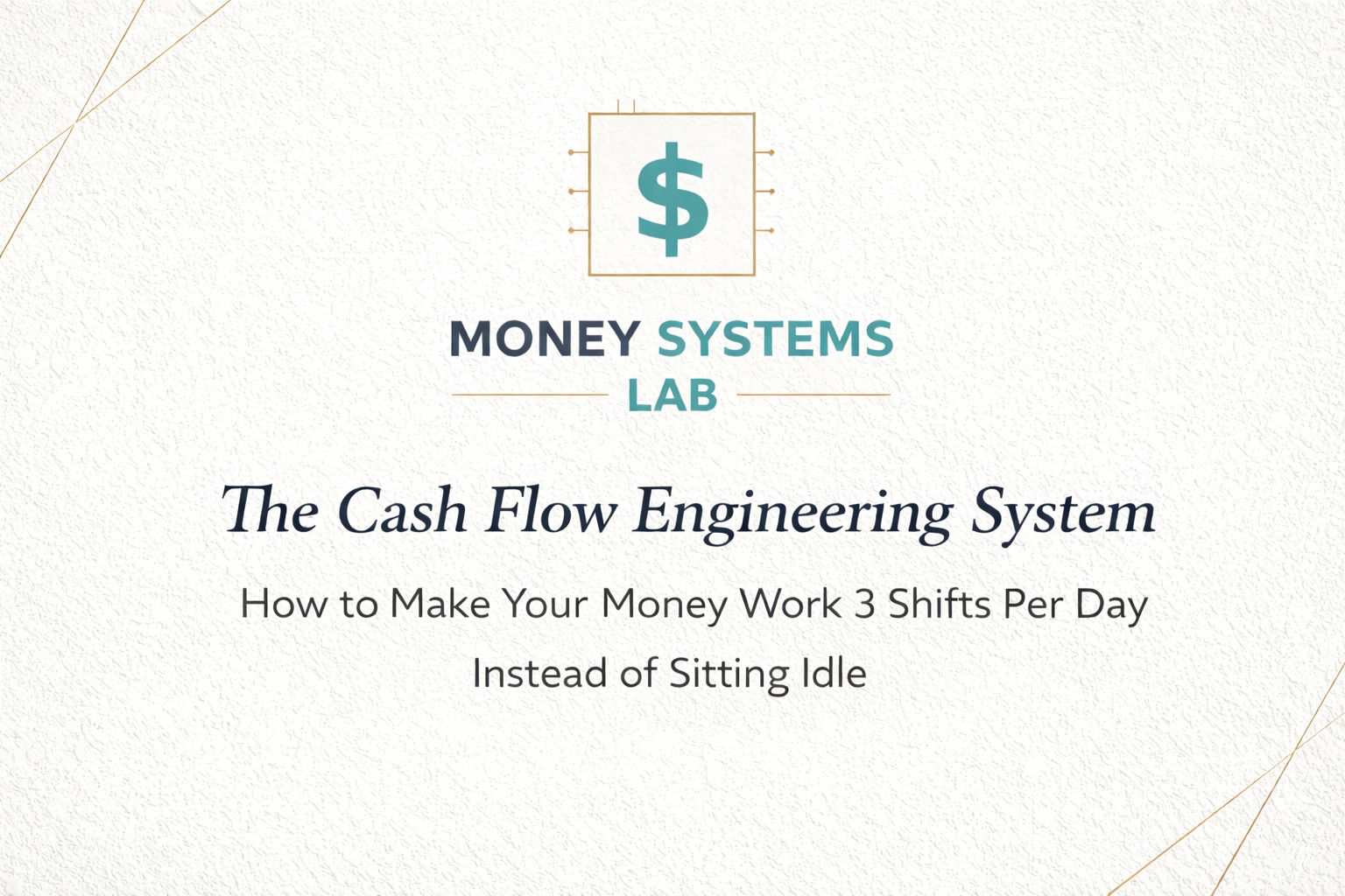 The Cash Flow Engineering System: How to Make Your Money Work 3 Shifts Per Day Instead of Sitting Idle