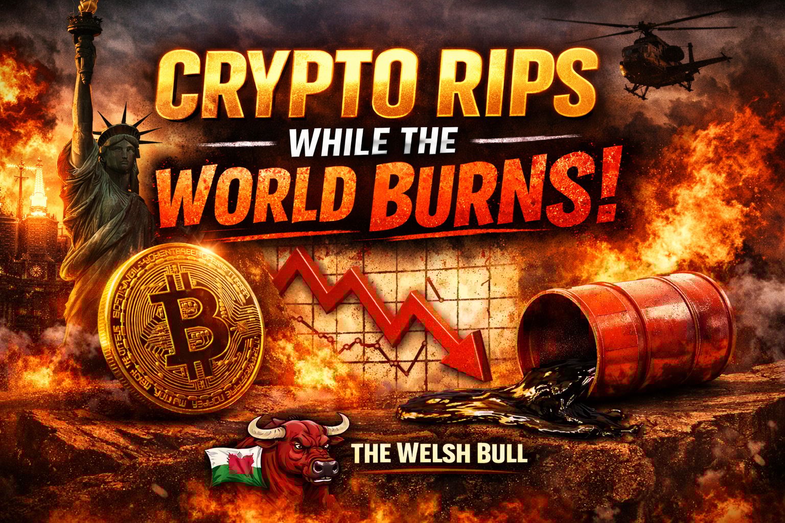 Crypto Rips While the World Burns: The Welsh Bull Update