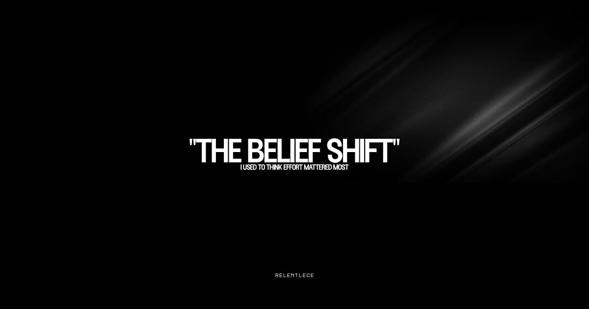 I used to think effort mattered most