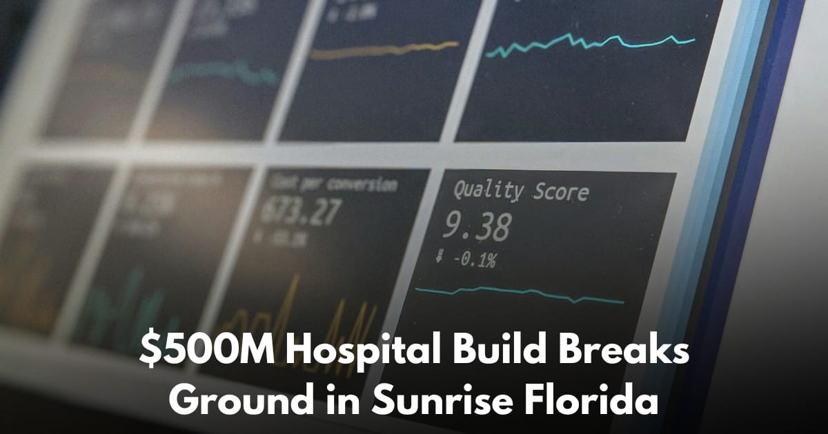 Turner Breaks Ground on $500M Baptist Health Sunrise Hospital in Broward County