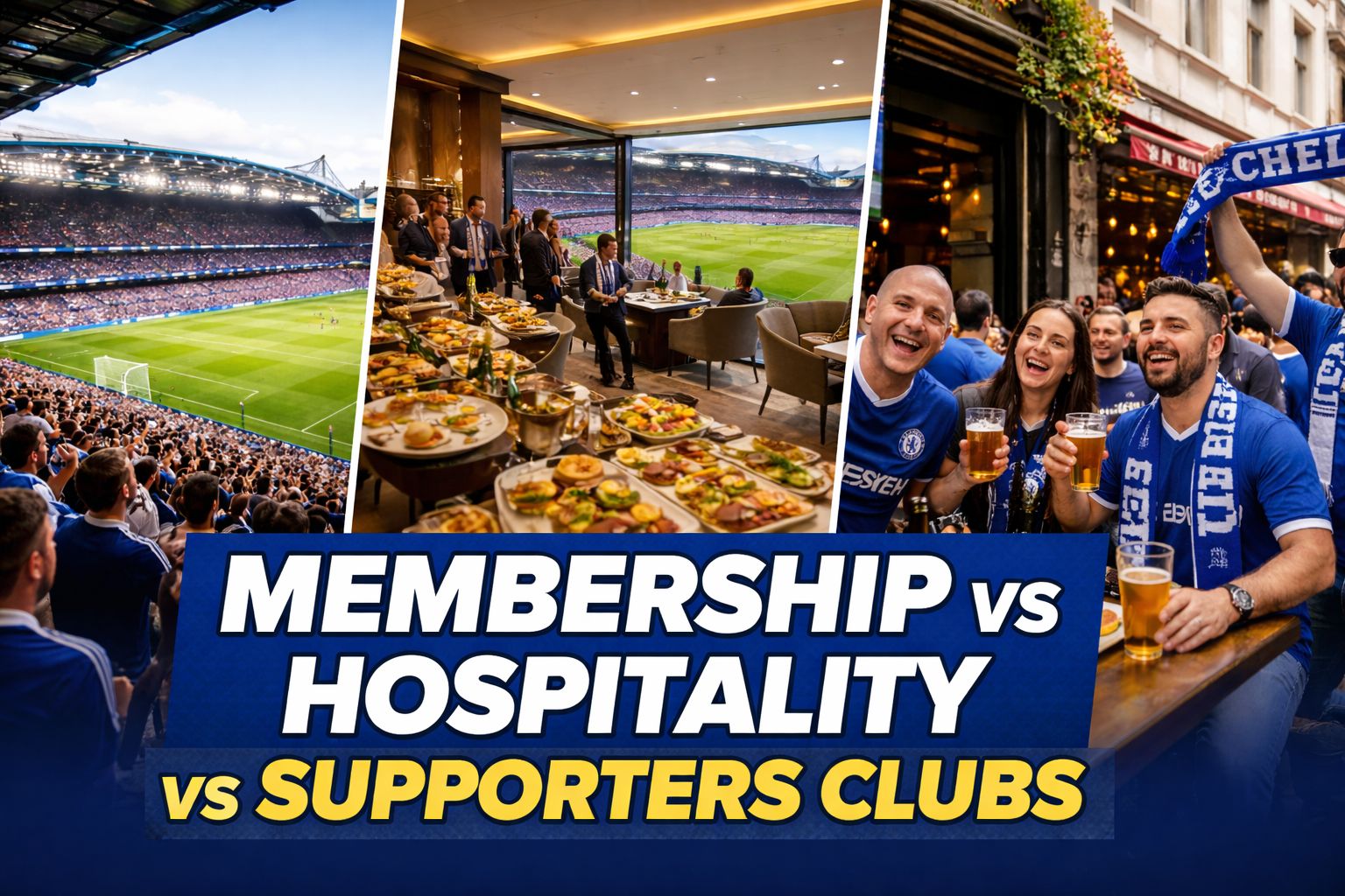 MEMBERSHIP VS HOSPITALITY VS SUPPORTERS CLUBS