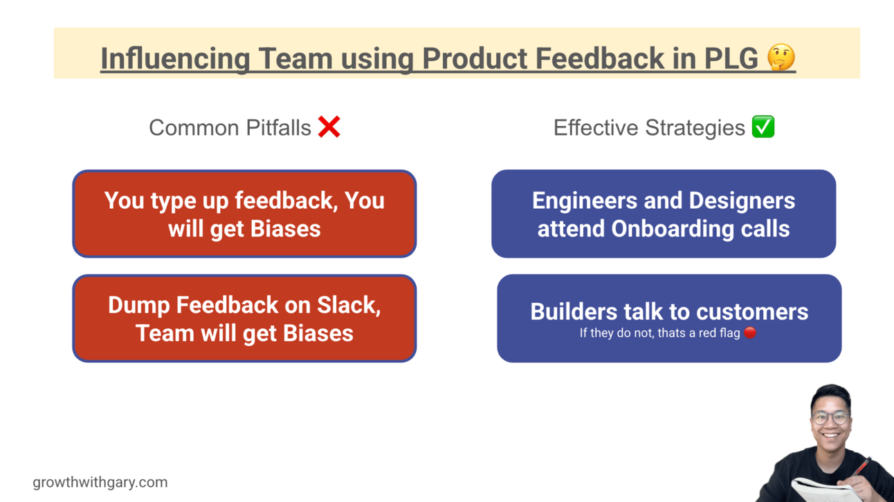 How to influence team using Product Feedback