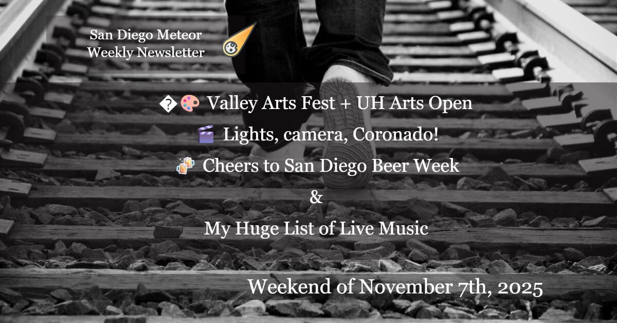☄️ Arts, Trains & Film—plus Beer Week 🍻 & Wine Fest 🍷🚂🎬