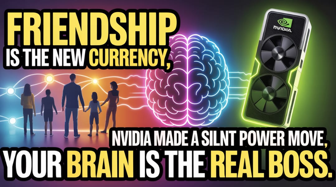 Friendship Is the New Currency, Nvidia Made a Silent Power Move, and Your Brain Is the Real Boss