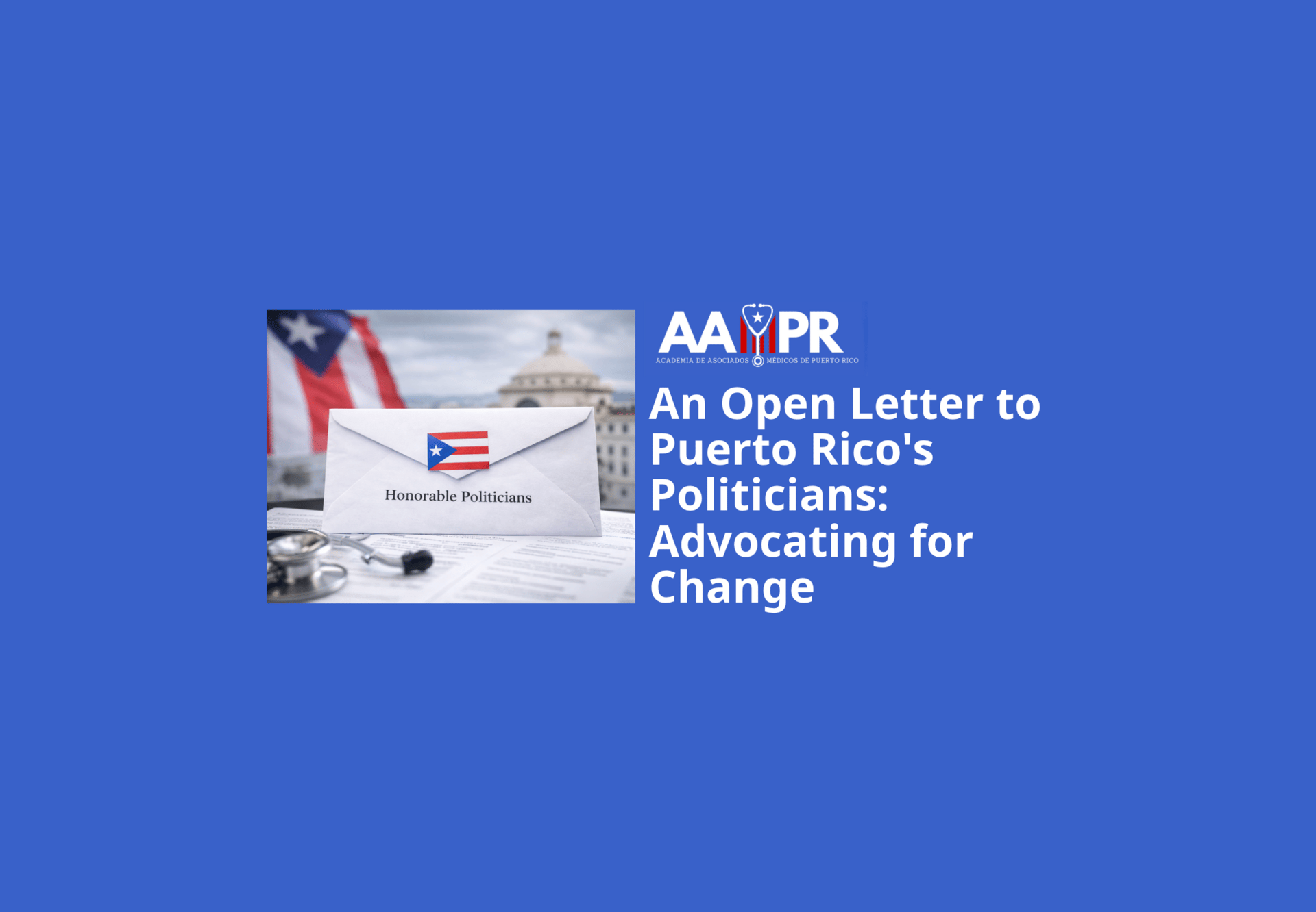 An Open Letter to Puerto Rico's Politicians: Advocating for Change