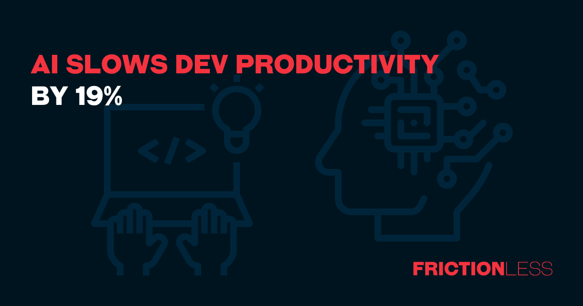 AI Slows Dev Productivity by 19%