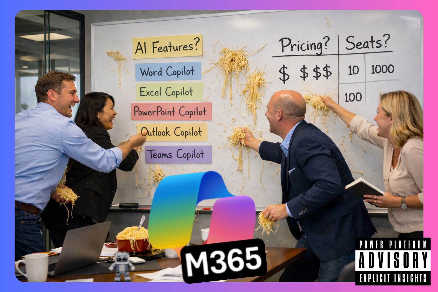 The licensing spaghetti on Microsoft's wall