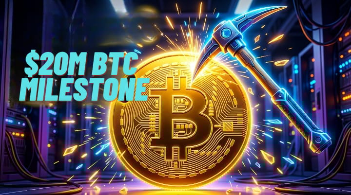 ⛏️ 20 Million Bitcoin Mined