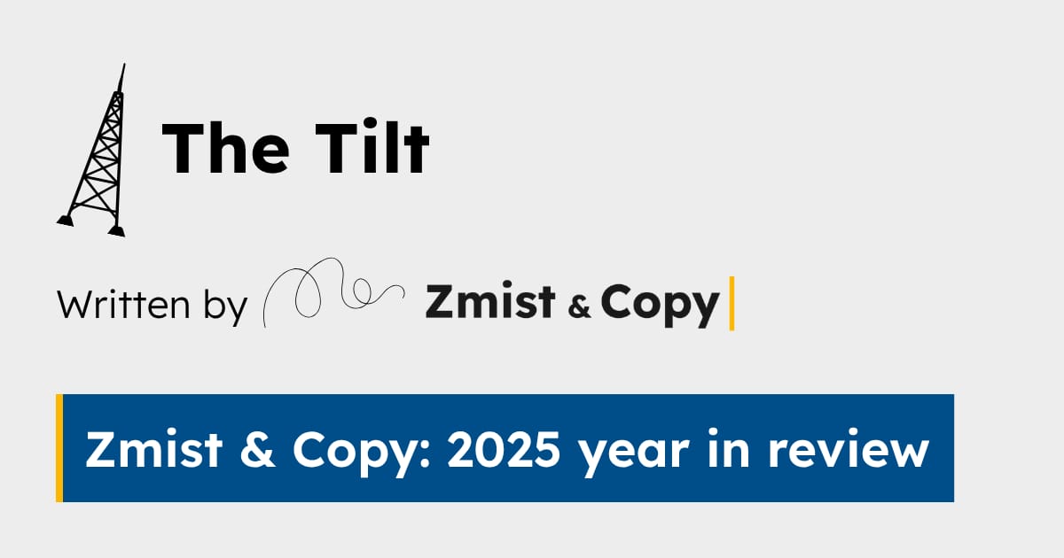 Zmist & Copy: 2025 year in review
