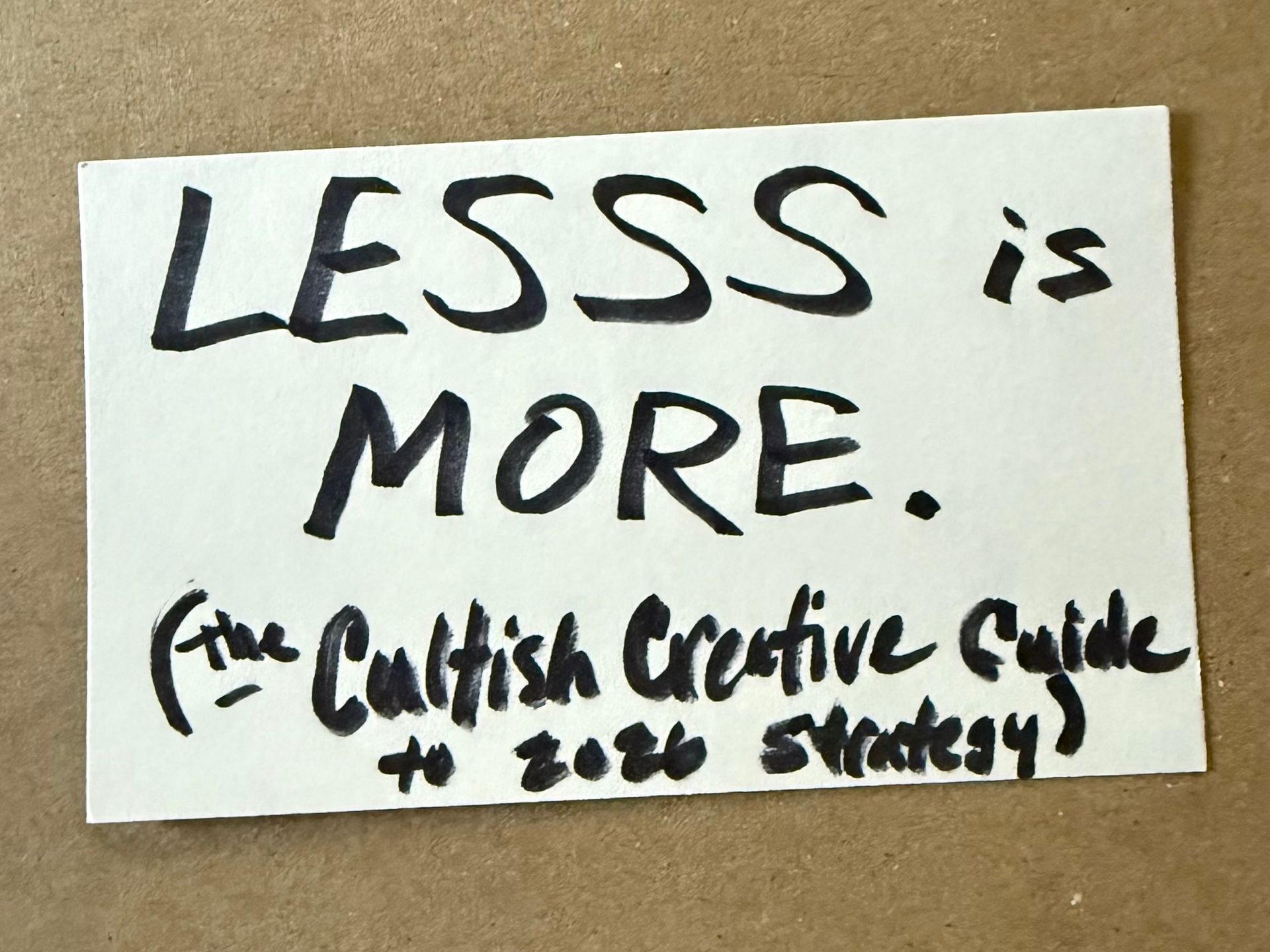 My Personal Strategy Guide To Do LESSS In 2026