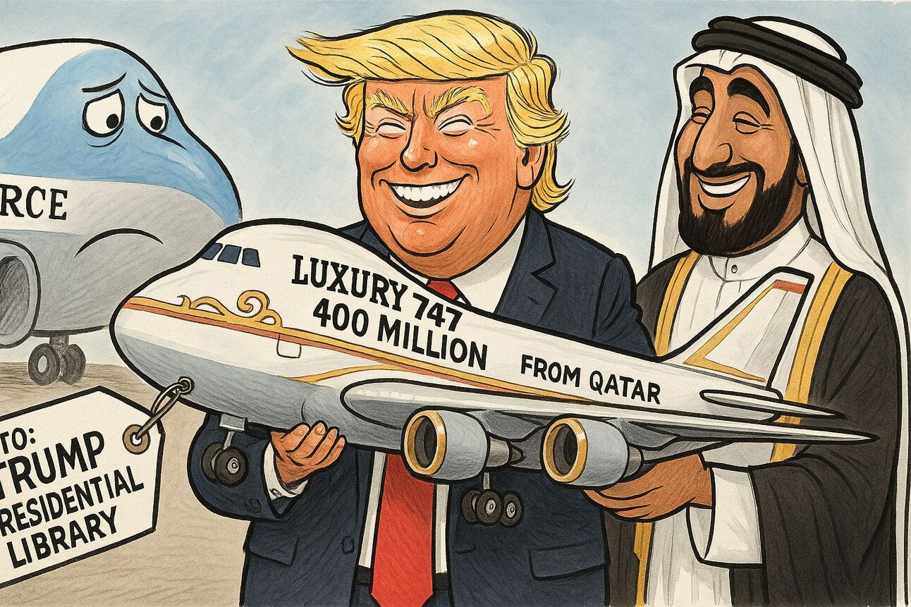 Air Force WTF?! Trump to Get $400M Luxury Jet from Qatar (And Keep It After Office?!)