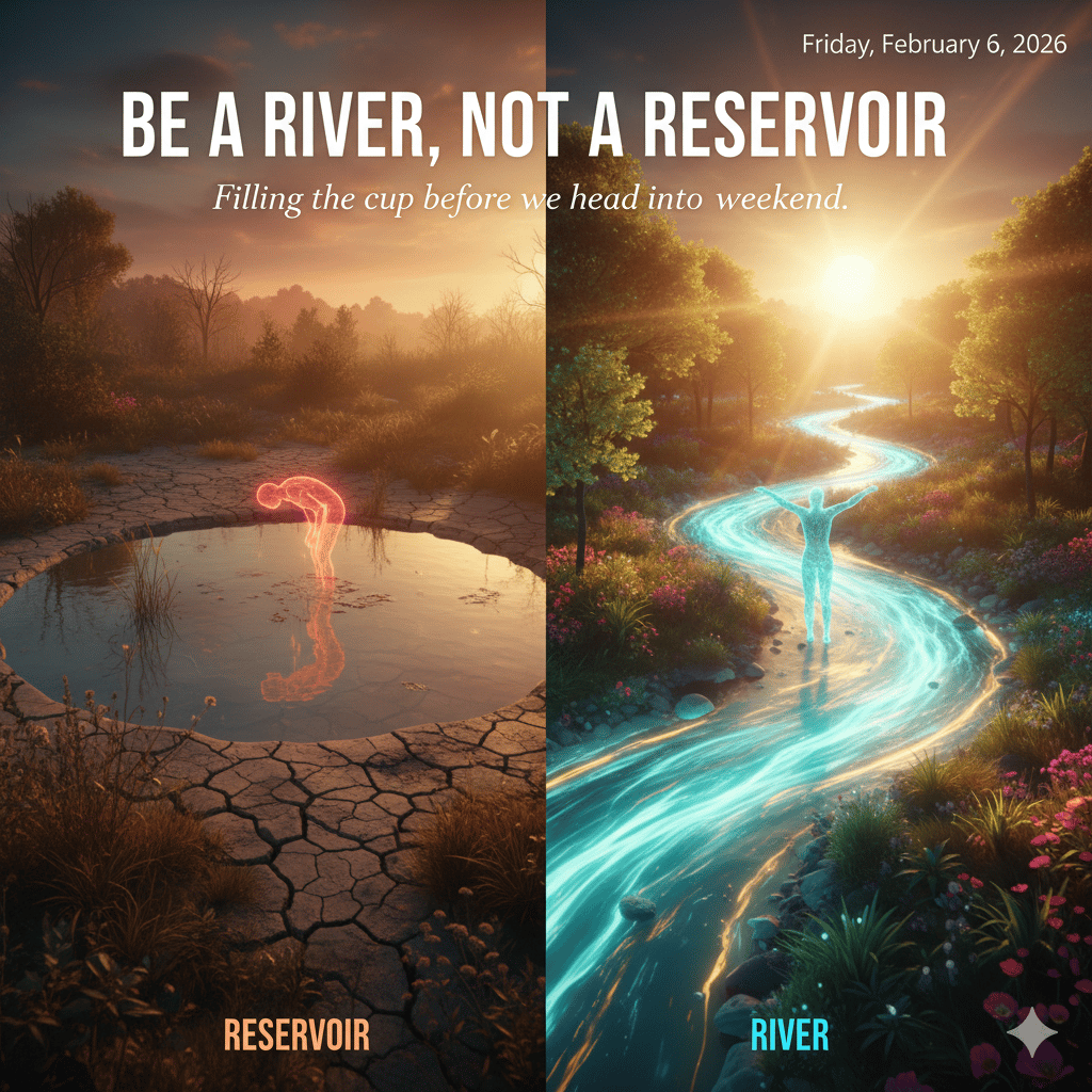 Be a River, Not a Reservoir