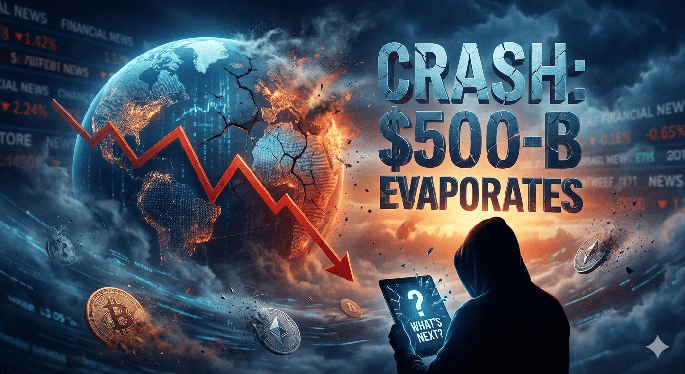 🚨 Crypto Turbulence: $500B Evaporates in Days — What’s Next?
