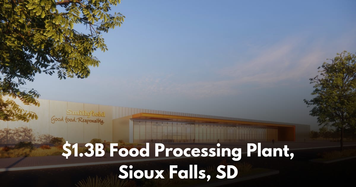 Smithfield Foods Set to Build $1.3B Meats Processing Facility in Sioux Falls