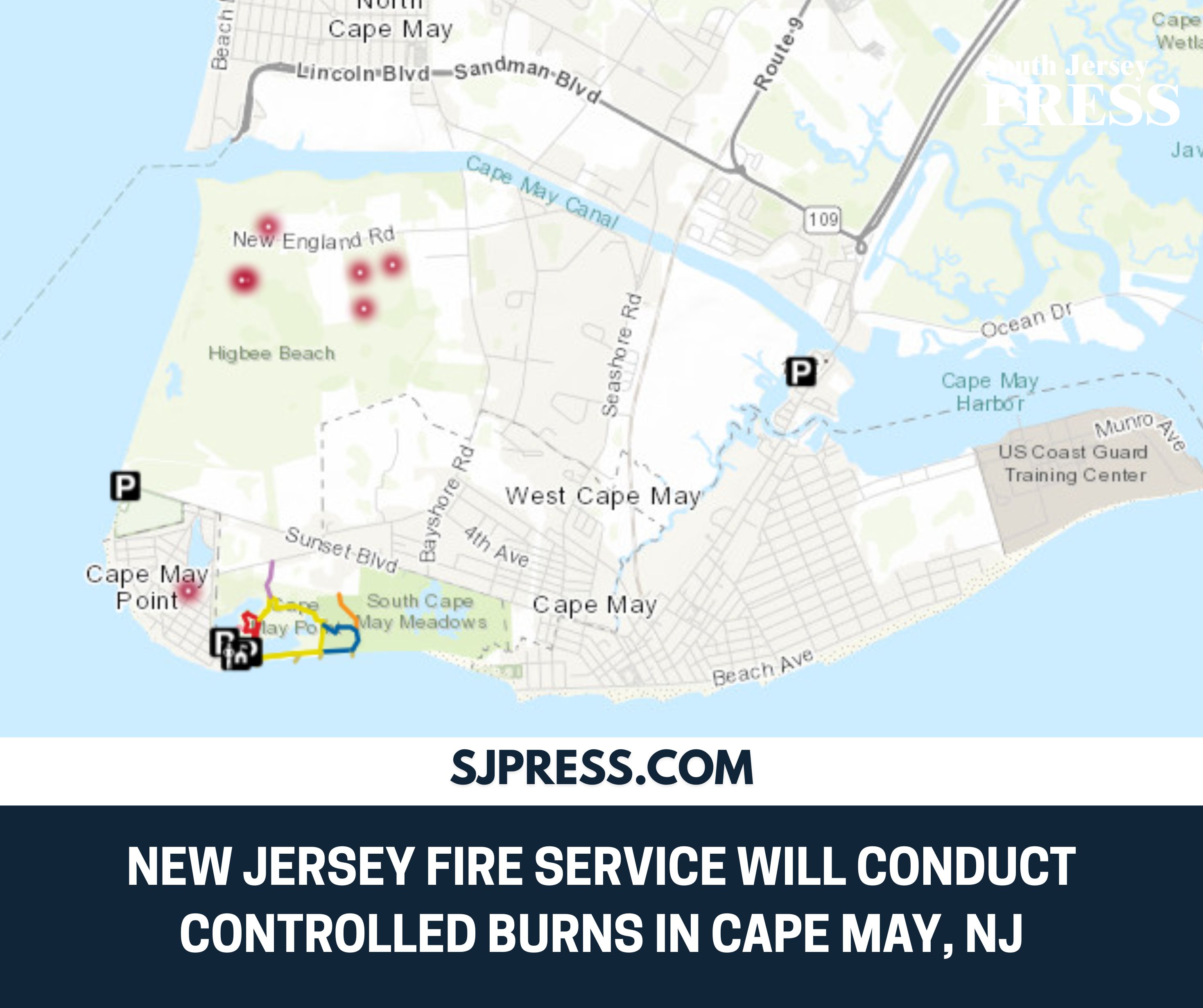 New Jersey Fire Service Conducting Controlled Burns in Cape May, NJ