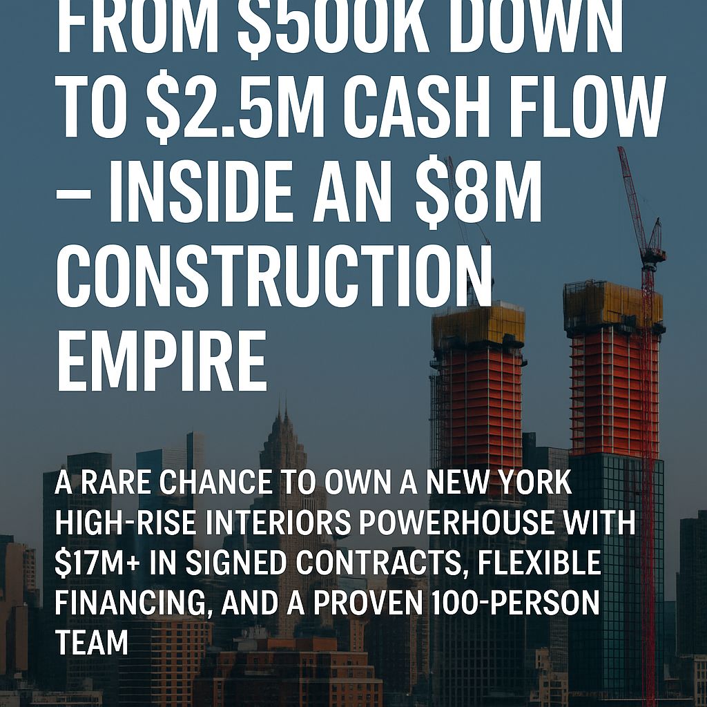 From $500K Down to $2.5M Cash Flow – Inside an $8M Construction Empire