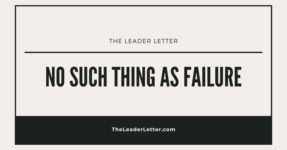 No Such Thing As Failure