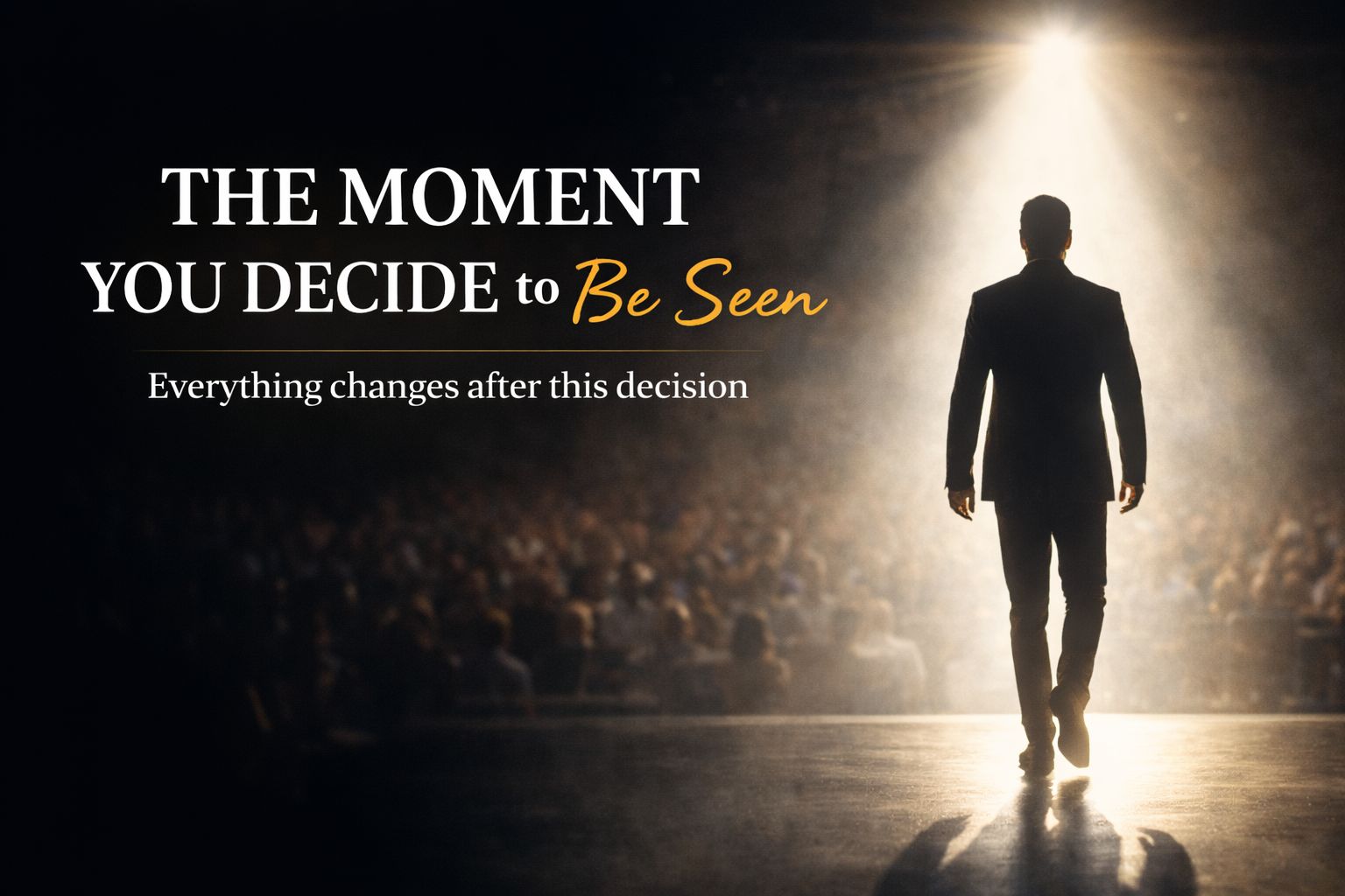 The Moment You Decide to Be Seen