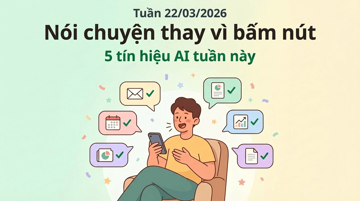 AI 24h | 🔥Bạn sắp không cần học phần mềm nữa — 5 tín hiệu AI tuần này