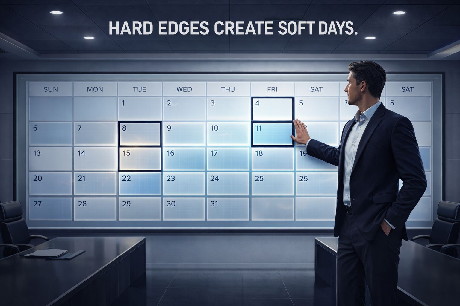Hard Edges Create Soft Days.