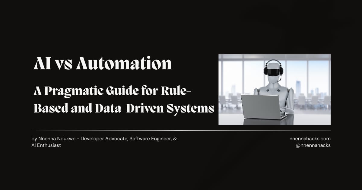 AI vs. Automation: A Pragmatic Guide