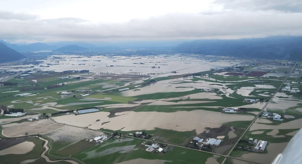 What is underneath all that water on Sumas Prairie?