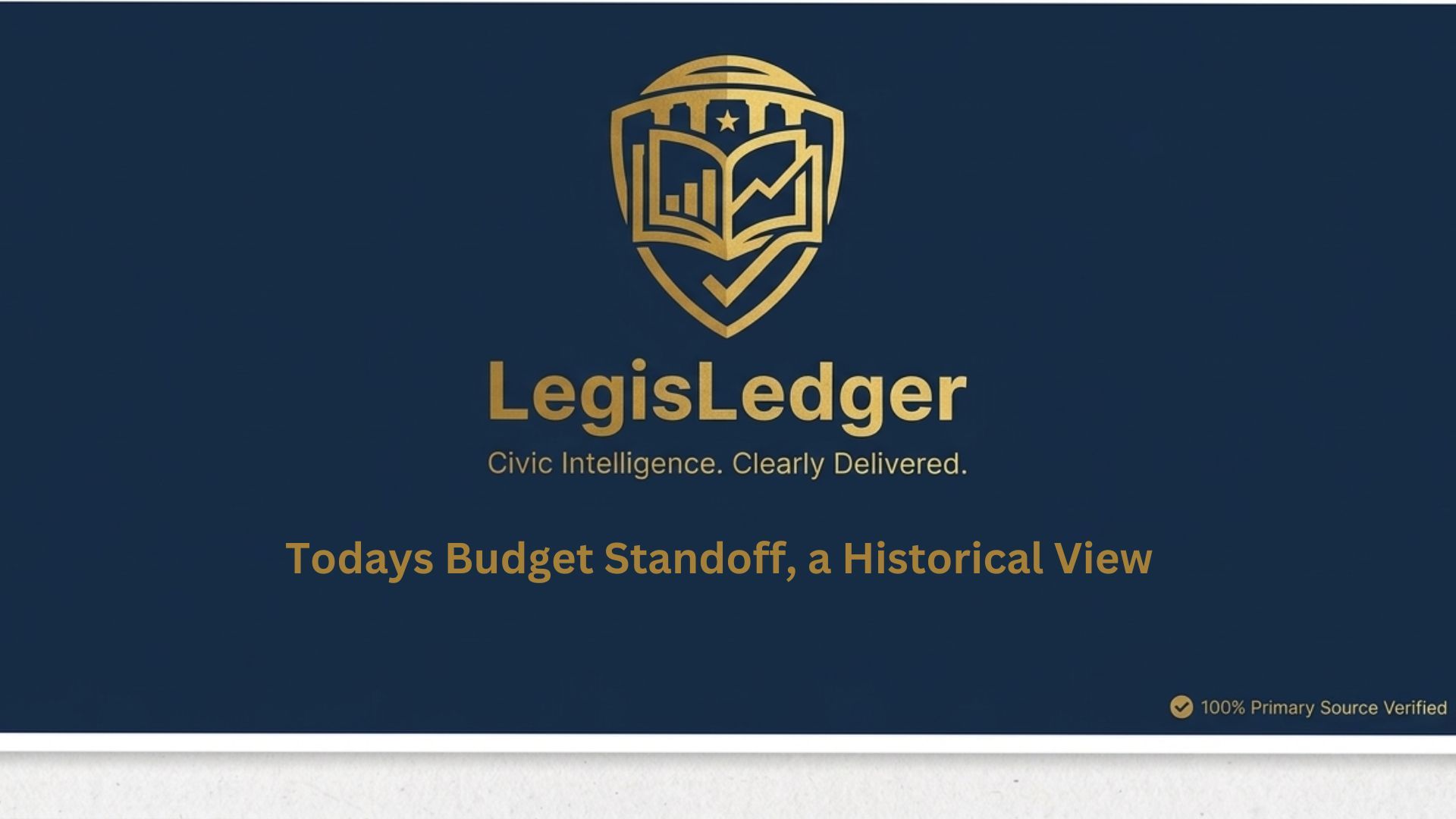 Todays Budget Standoff, a Historical View