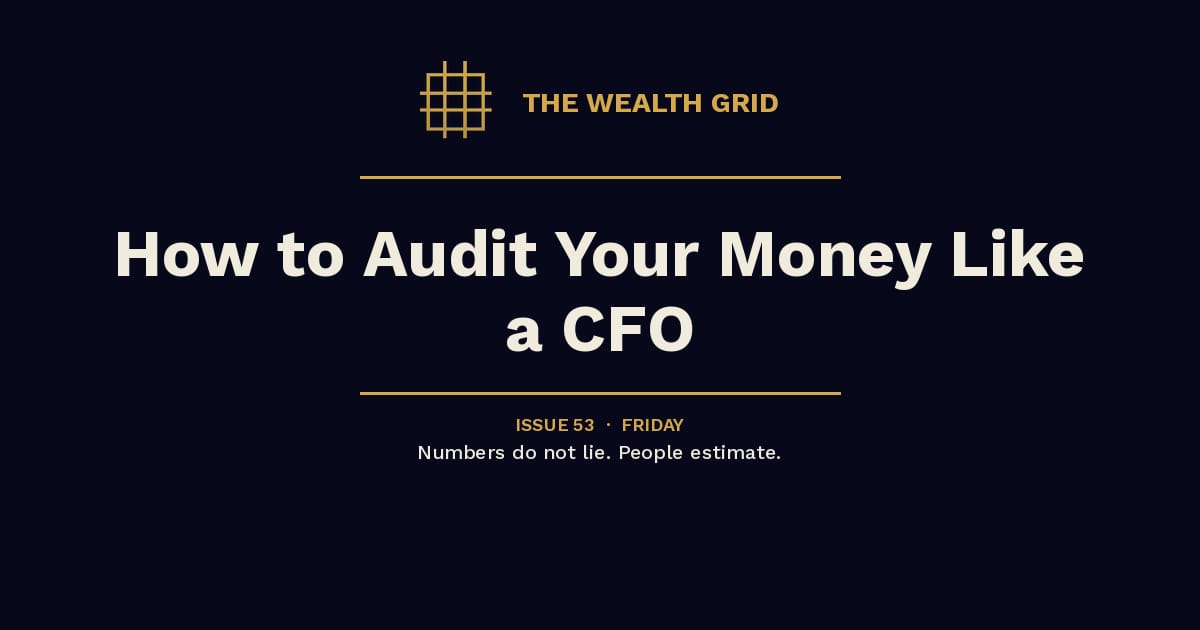 How to Audit Your Money Like a CFO