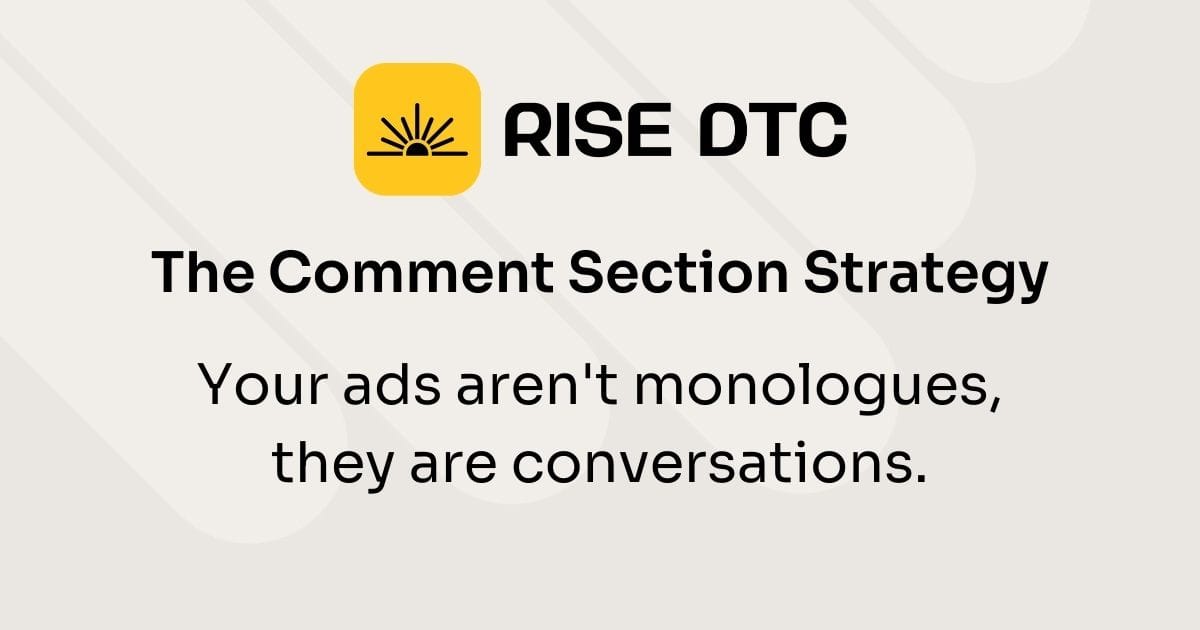 The Comment Section Strategy