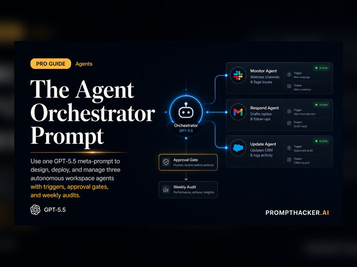 The GPT-5.5 Workspace Agent Orchestrator Prompt