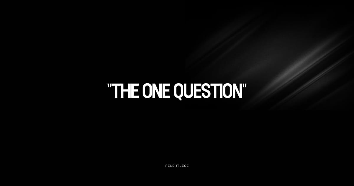 I ask myself this every morning