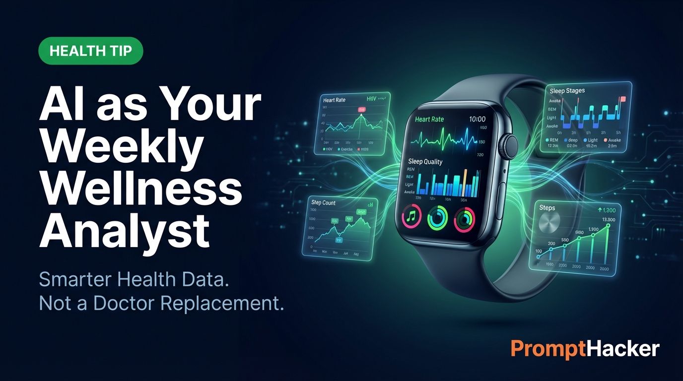 Use AI as Your Weekly Wellness Analyst, Without Replacing Your Doctor