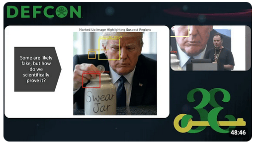 DEFCON launch of our Deepfake detection tool! 