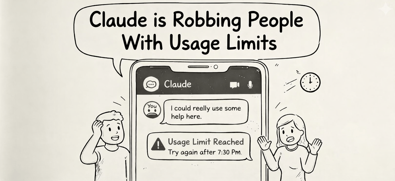 Claude is Robbing People With Usage Limits