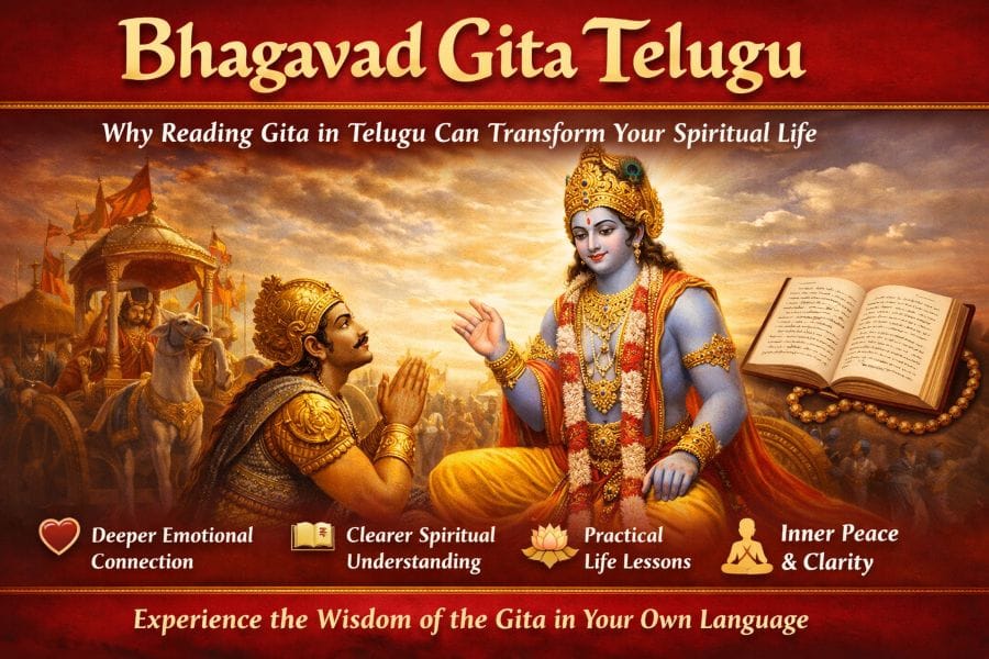 Bhagavad Gita Telugu – Why Reading Gita in Telugu Can Transform Your Spiritual Life