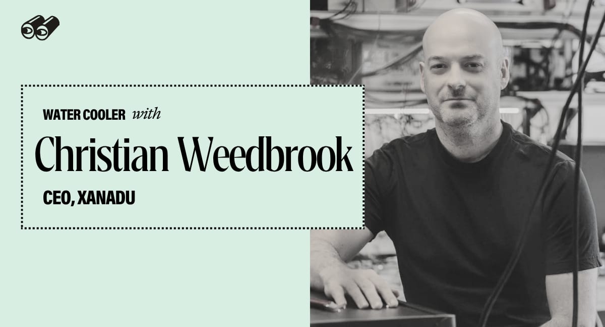 Water Cooler with Christian Weedbrook