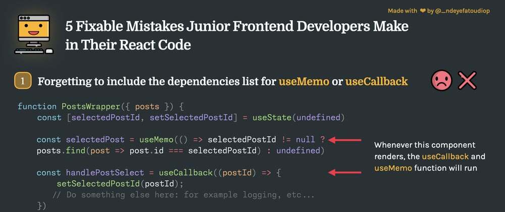 5 Small (Yet Easily Fixable) Mistakes Junior Frontend Developers Make With React Memoization
