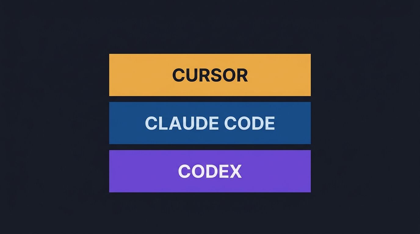 The AI Coding Stack Nobody Planned: How Cursor, Claude Code, and Codex Are Converging