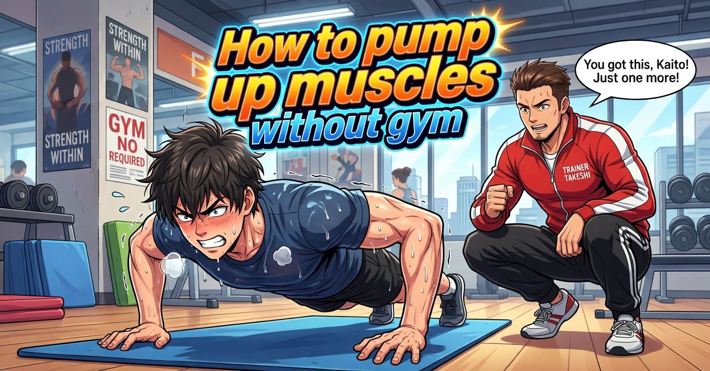 How to pump up muscles without gym