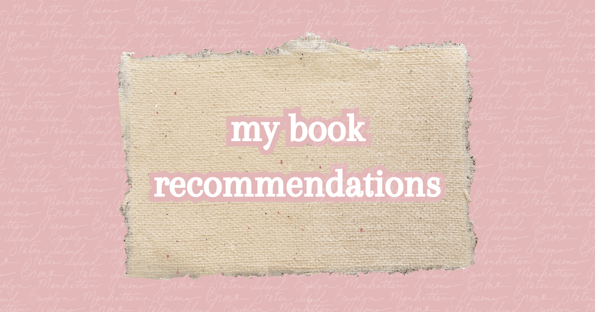 My Book Recommendations