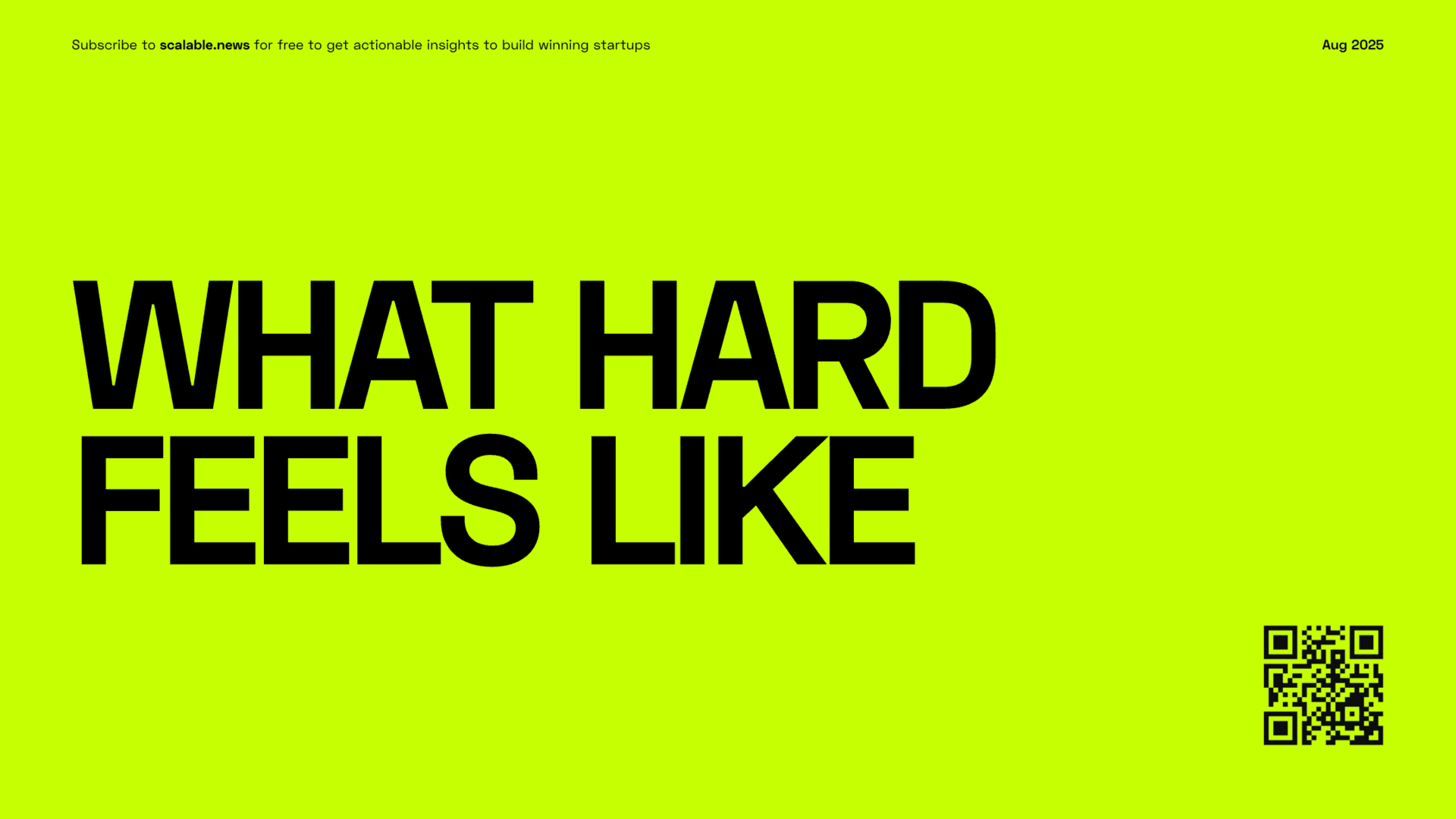 What "Hard" Feels Like