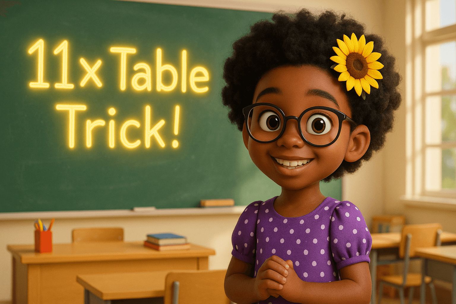 Smart Sindara Learns the 11 Times Table Hack