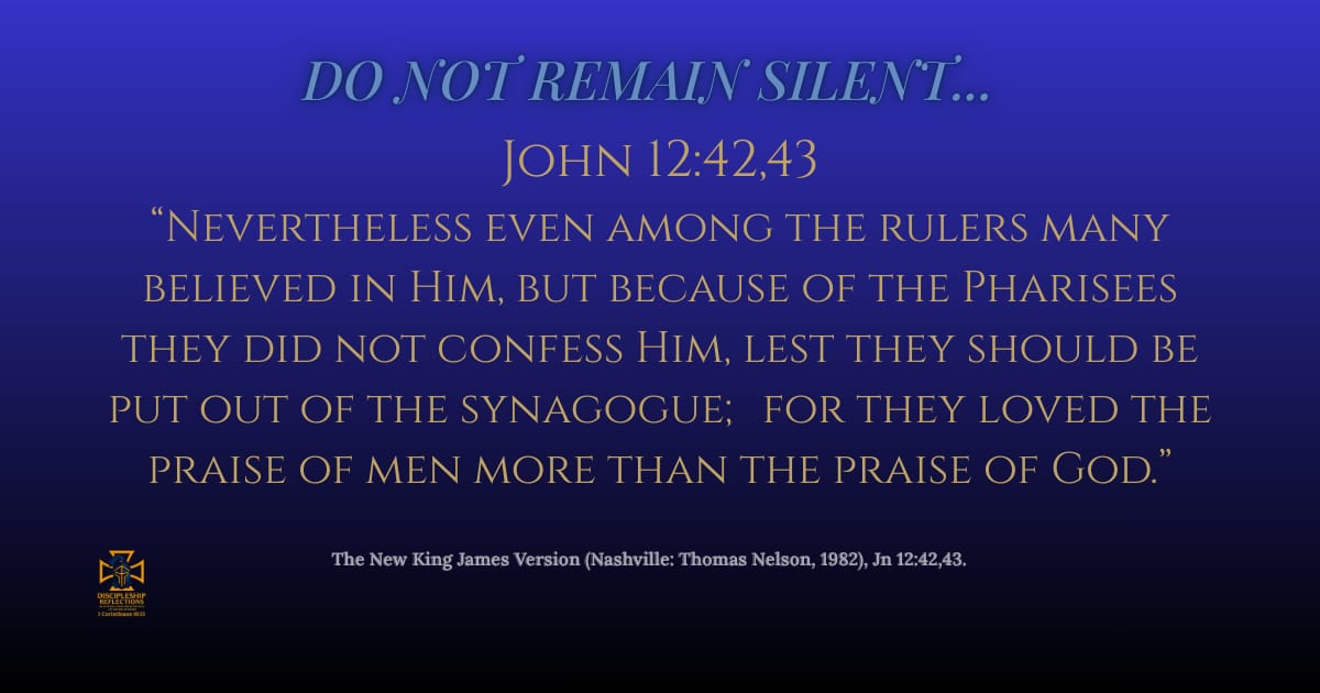 DO NOT REMAIN SILENT