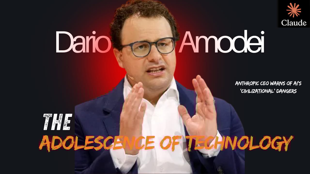 Anthropic CEO warns of AI's 'civilizational' dangers