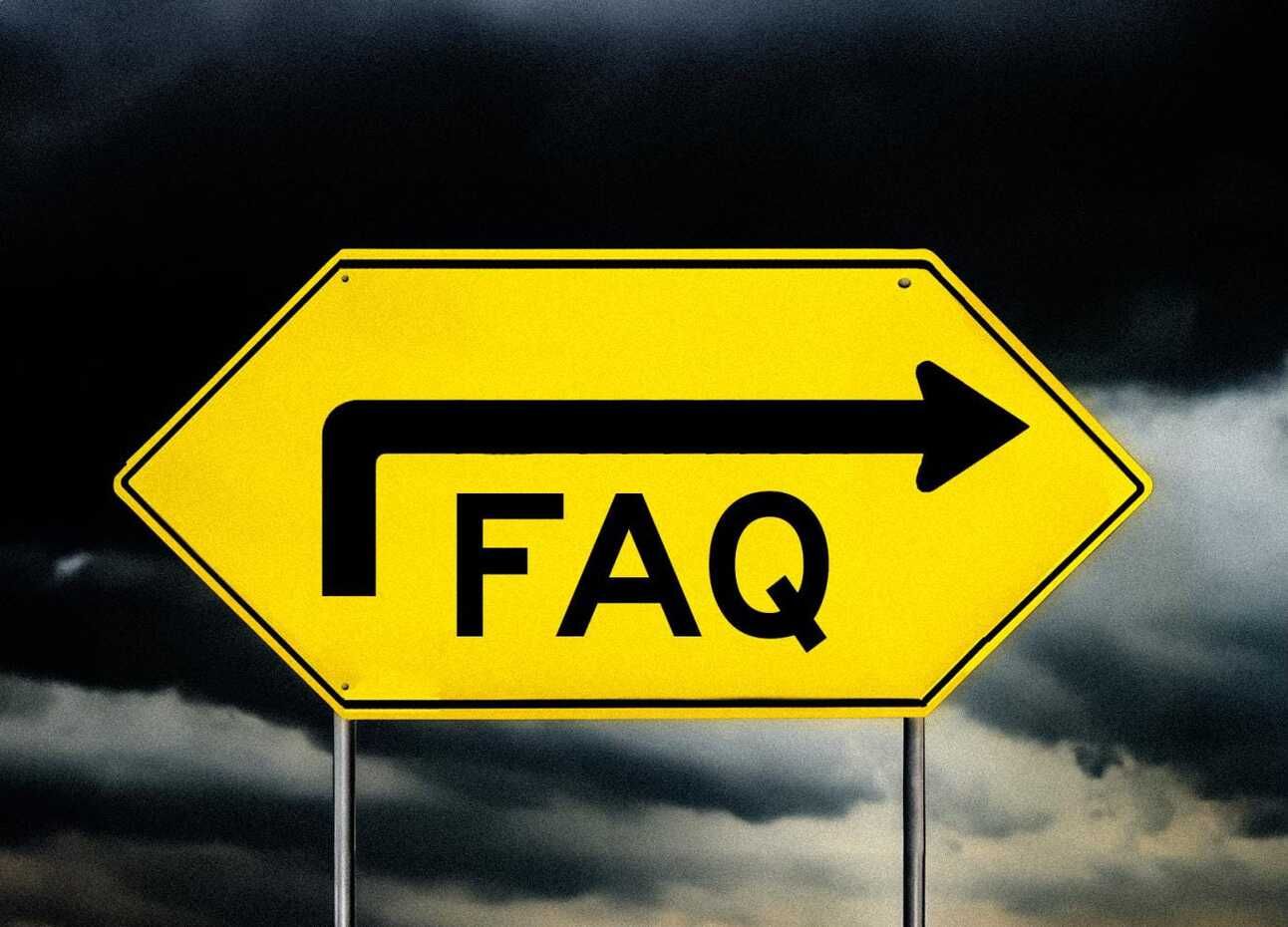 FAQ on the far right