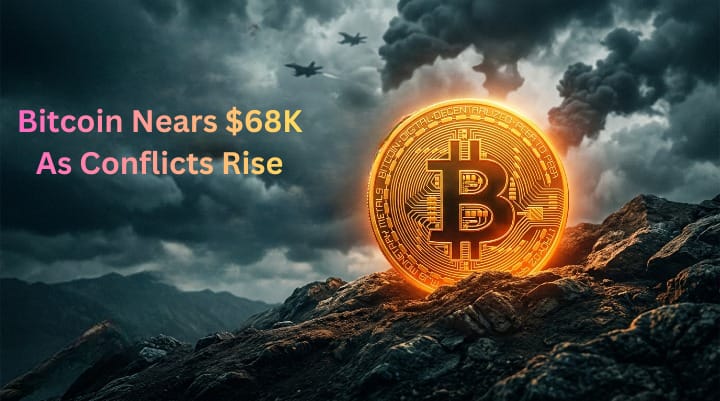 💪Bitcoin Nears $68K Amid U.S.-Iran Conflict