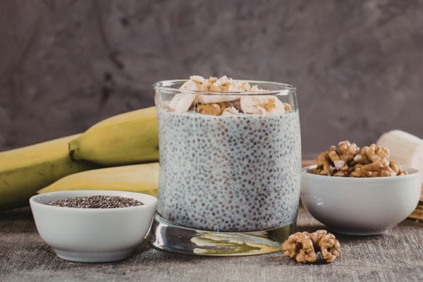 Banana, Blueberry & Chia Seed Breakfast Bowl (Chia Pudding)