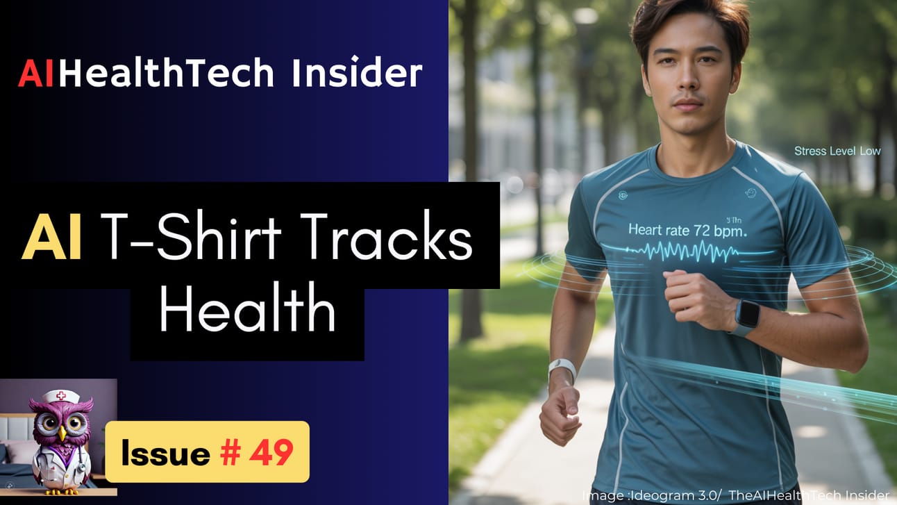 👕 AI T-Shirt Tracks Your Health—Too Smart : Issue # 49